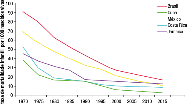 A TAXA DE MORTALIDADE INFANTIL VEM DECAINDO A CADA ANO NO BRASIL. O GRÁFICO  ()